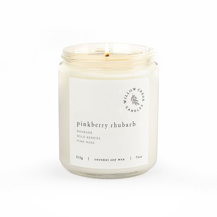 Pinkberry Rhubarb Candle