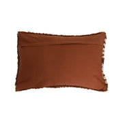 Terracotta Cotton Tufted Lumbar Pillow