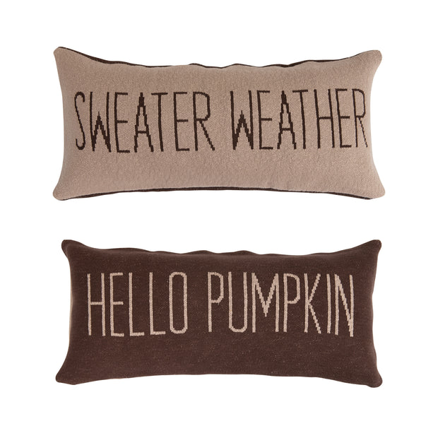 Reversible Sweater Weather Pillow