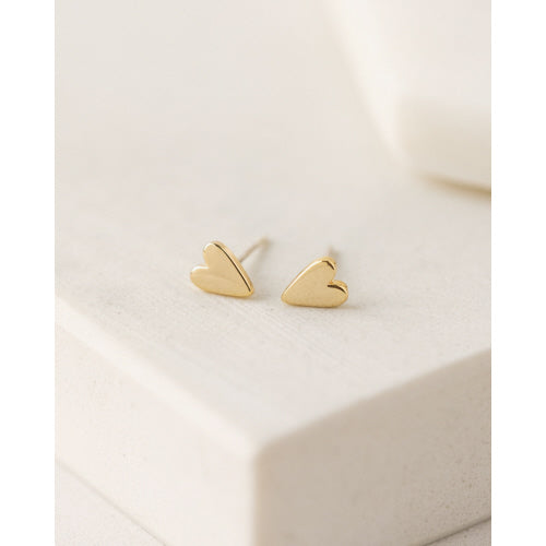 Everly Heart Stud Earrings