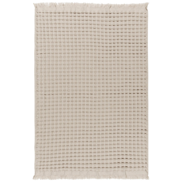Stone Organic Cotton Waffle Hand Towel